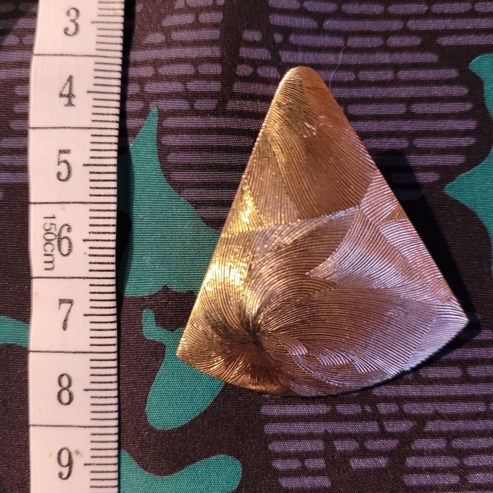 Textured Triangle Earrings - Picture 4 of 4